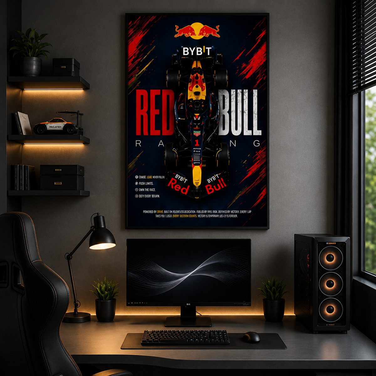 Red Bull F1 Racing Car Wall Art – Oracle Formula 1 Max Verstappen Canvas Print - Image 3