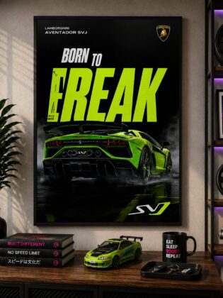 Lamborghini Aventador SVJ Canvas Poster – Born To Freak Exotic Supercar Wall Art