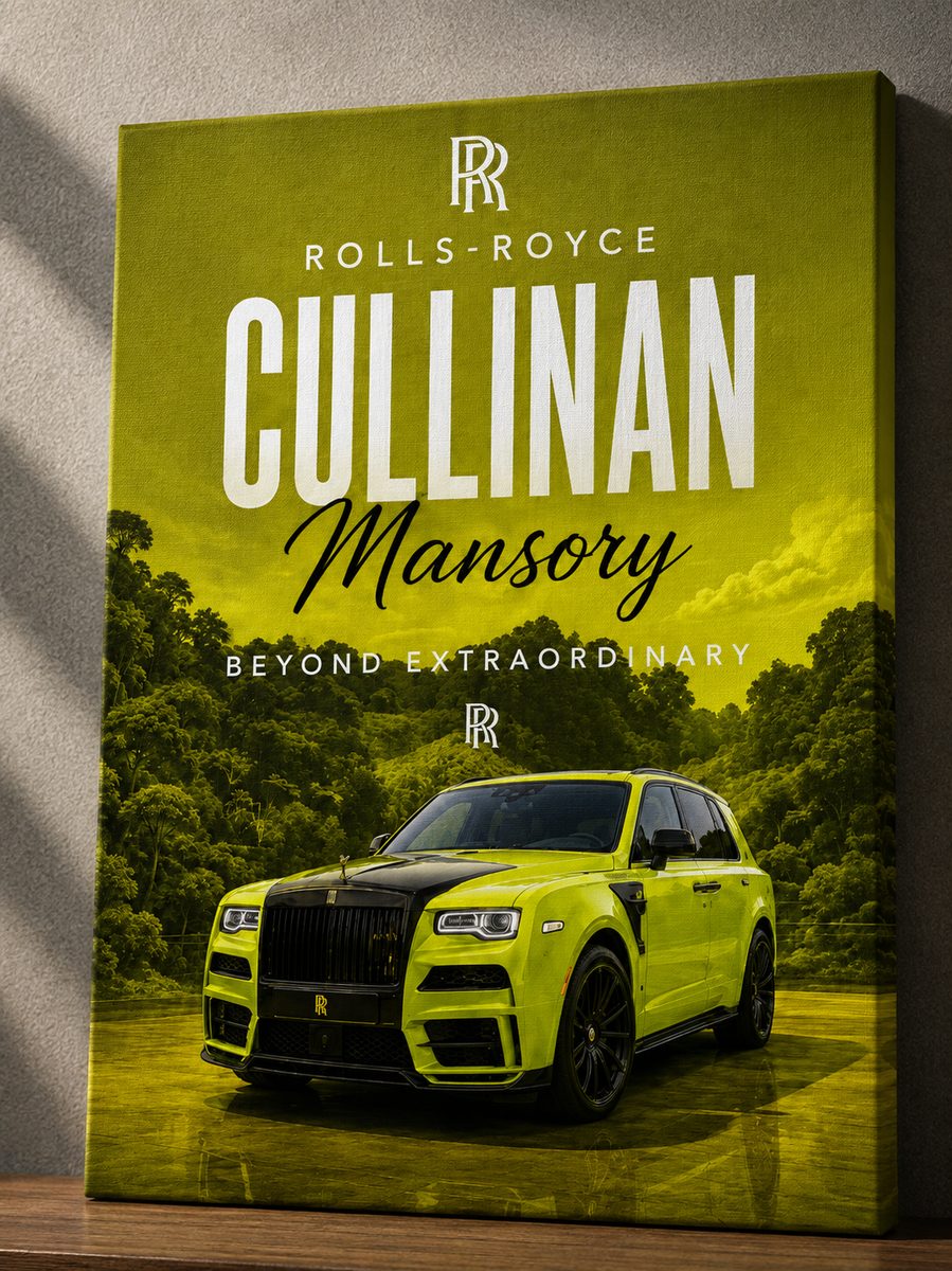 Rolls-Royce Cullinan Mansory Canvas Poster – Beyond Extraordinary Luxury SUV Wall Art - Image 2