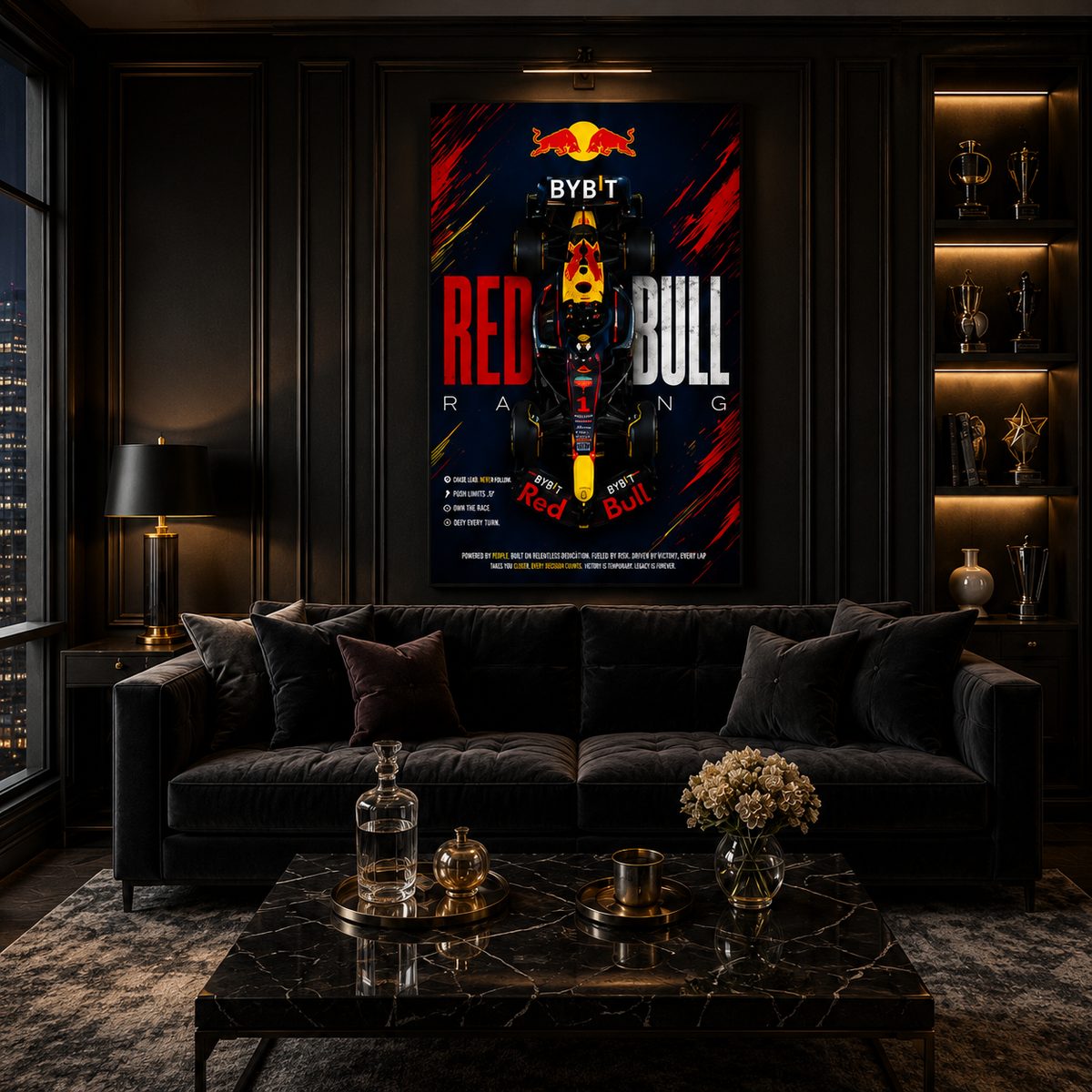 Red Bull F1 Racing Car Wall Art – Oracle Formula 1 Max Verstappen Canvas Print - Image 4
