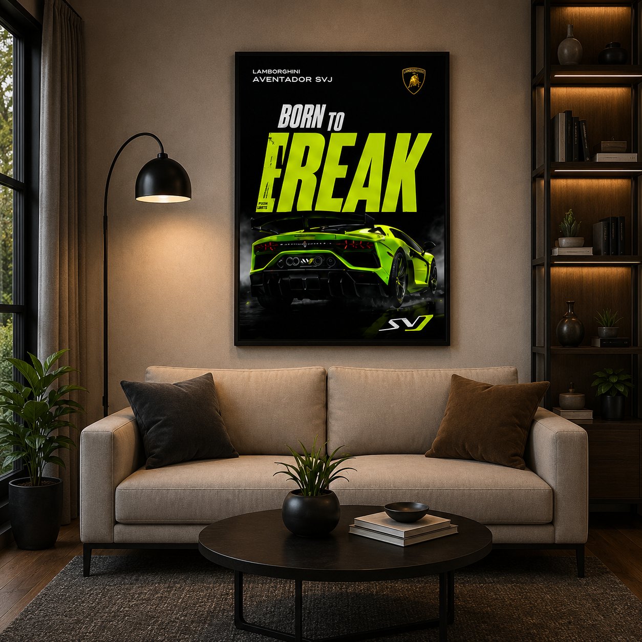 Lamborghini Aventador SVJ Canvas Poster – Born To Freak Exotic Supercar Wall Art