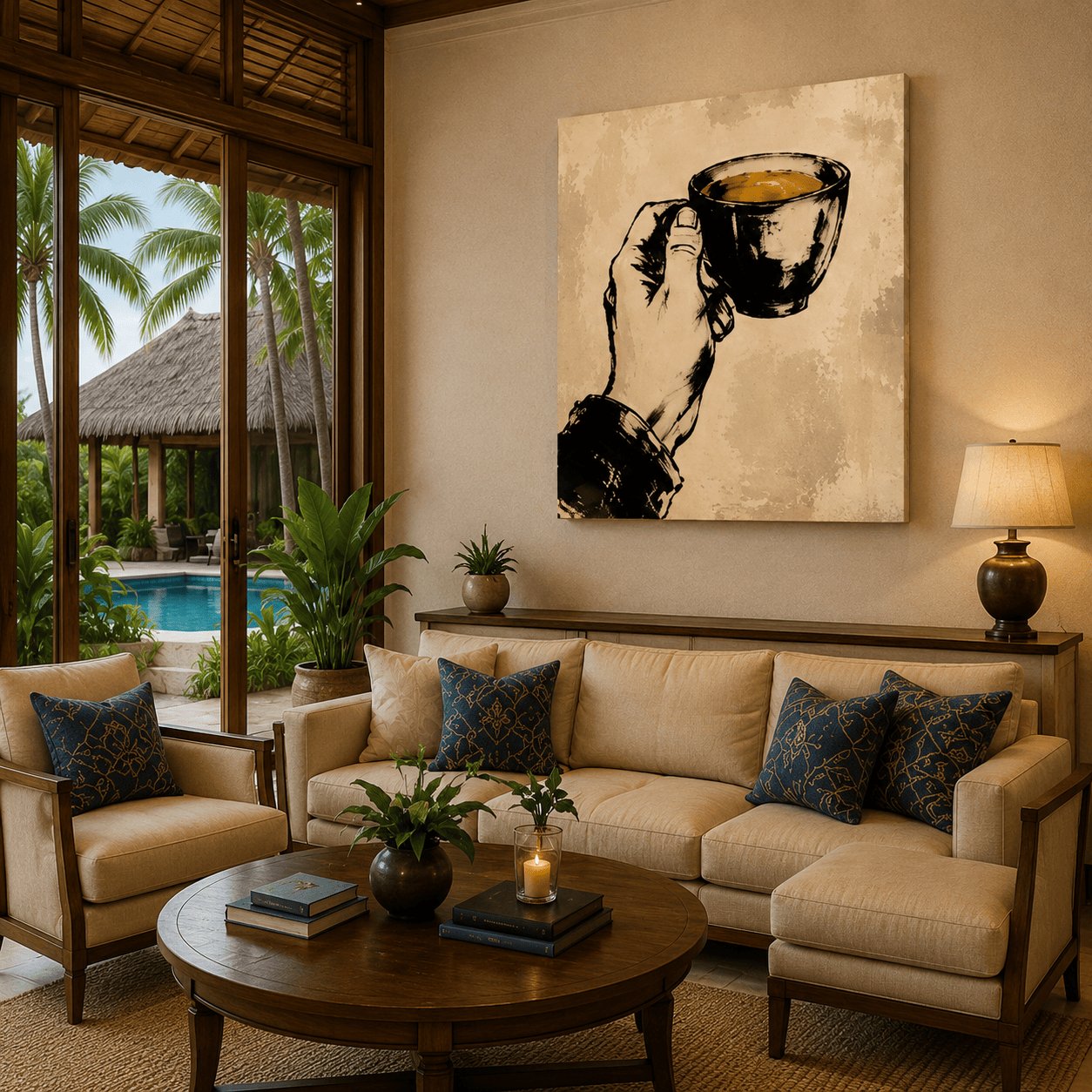 Morning Ritual Espresso Cup Canvas Art – Minimalist Hand Sketch - Image 5
