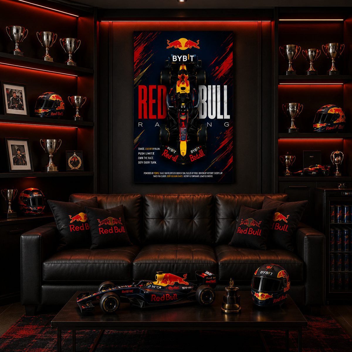 Red Bull F1 Racing Car Wall Art – Oracle Formula 1 Max Verstappen Canvas Print - Image 6