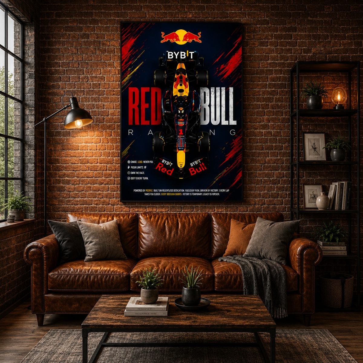 Red Bull F1 Racing Car Wall Art – Oracle Formula 1 Max Verstappen Canvas Print - Image 2