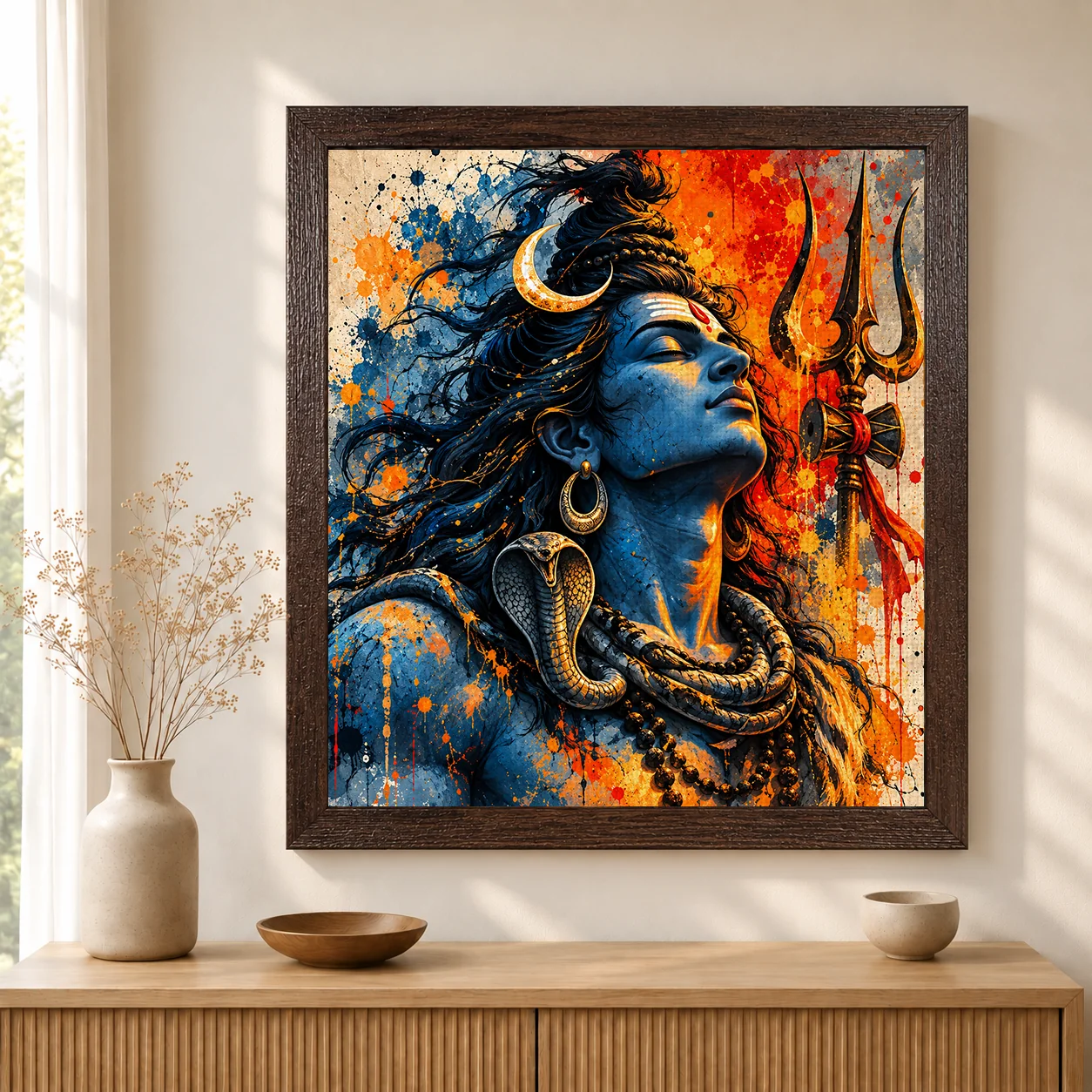 Eternal Transcendence – Mahadev Lord Shiva Spiritual Canvas Print - Image 3
