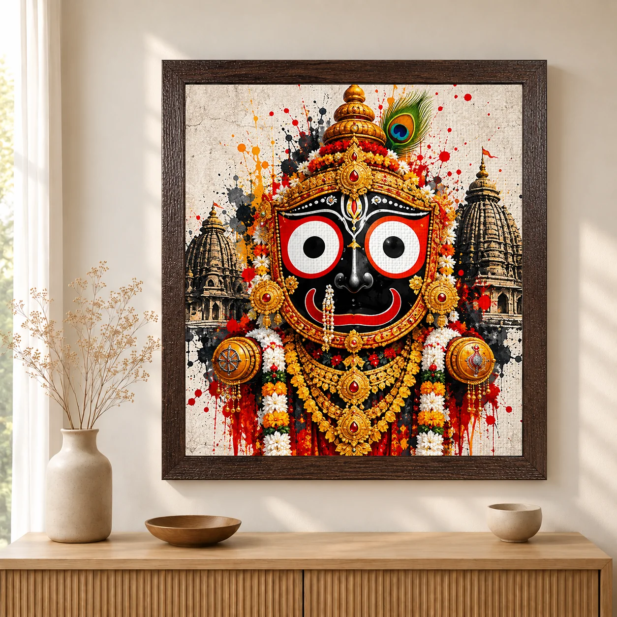 Eternal Devotion – Lord Jagannath Spiritual Canvas Print - Image 3