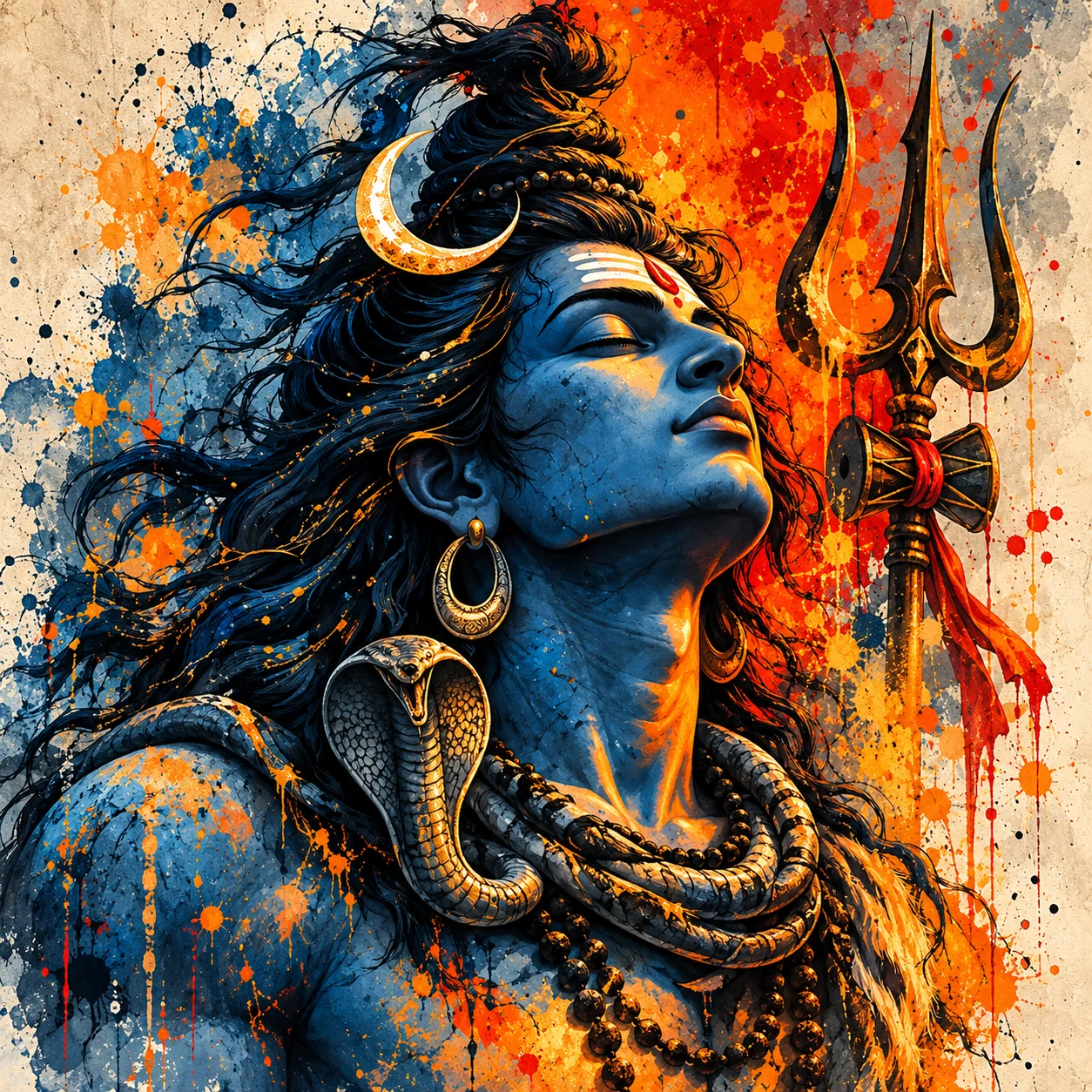 Eternal Transcendence – Mahadev Lord Shiva Spiritual Canvas Print - Image 2