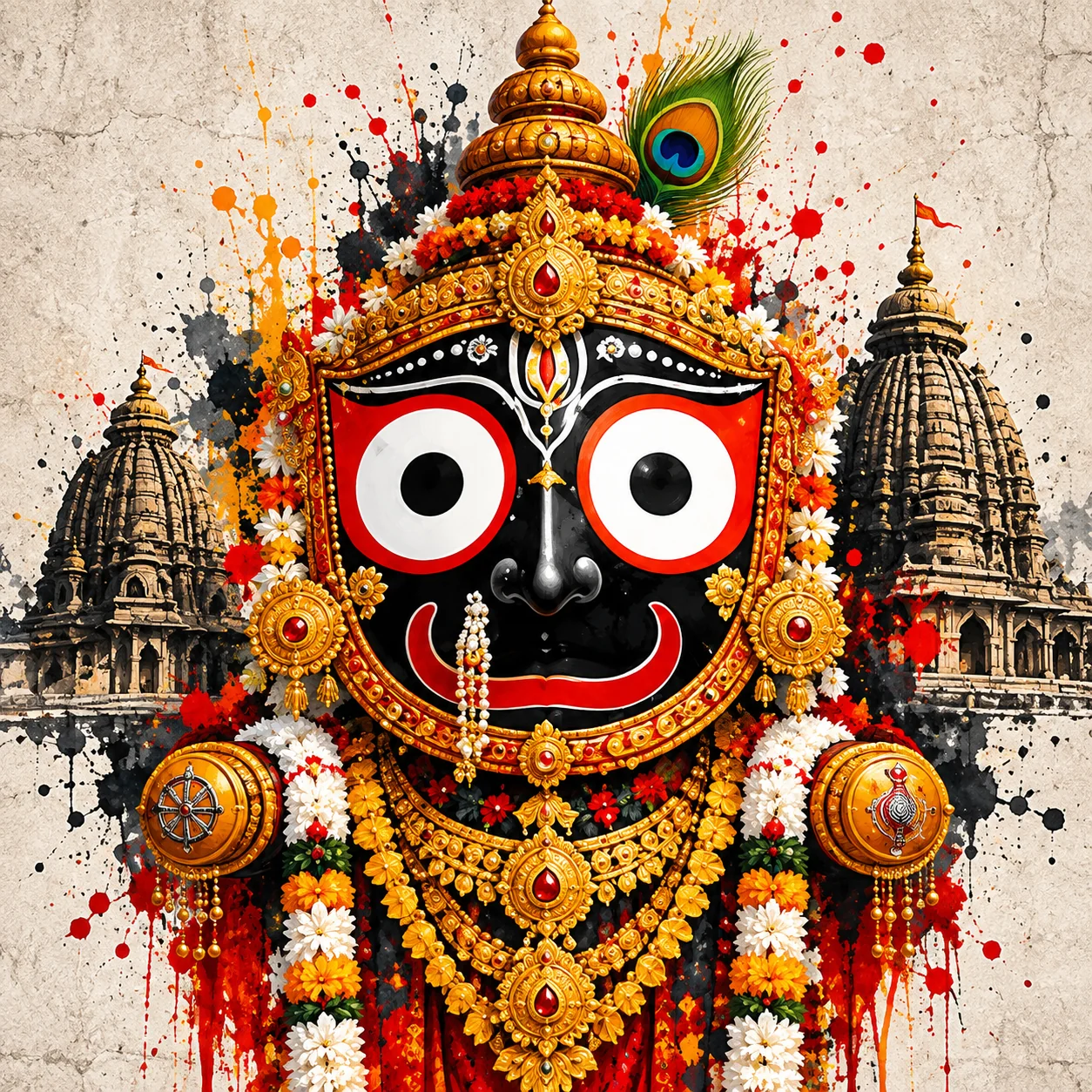 Eternal Devotion – Lord Jagannath Spiritual Canvas Print - Image 2