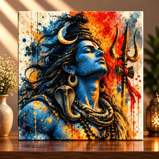 Eternal Transcendence – Mahadev Lord Shiva Spiritual Canvas Print