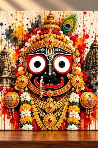 Eternal Devotion – Lord Jagannath Spiritual Canvas Print