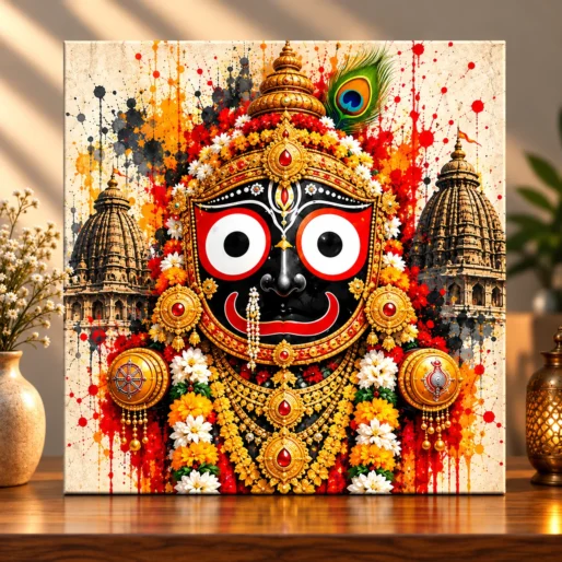 Eternal Devotion – Lord Jagannath Spiritual Canvas Print